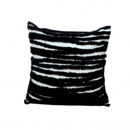 Διακοσμητική Μαξιλαροθήκη Βαμβακερή Μαύρη-Λευκή Art Et Lumiere 45x45εκ. 10557