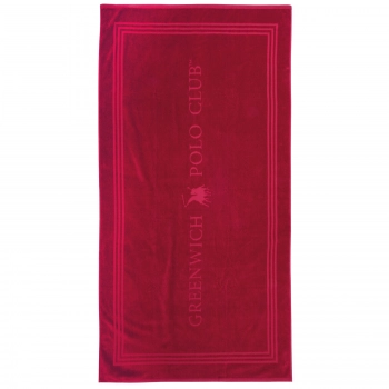 Πετσέτα Θαλάσσης Βαμβακερή 90x170εκ. Essential 4066 Κόκκινη Greenwich Polo Club