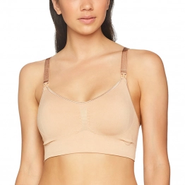 Σουτιέν Θηλασμού Χωρίς Ραφές Μπεζ Seamless Nursing Bra Extra Small Carriwell CW3050