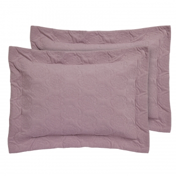Ζεύγος Μαξιλαροθήκες Microfiber 50x70+8εκ. Happy 0289 Lilac Das Home