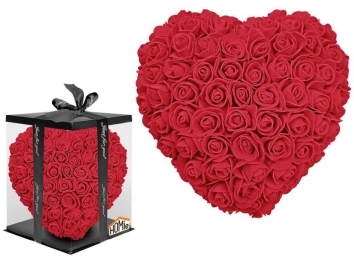 Καρδιά Από Τεχνητά Τριαντάφυλλα 23εκ. Homie 22-3074