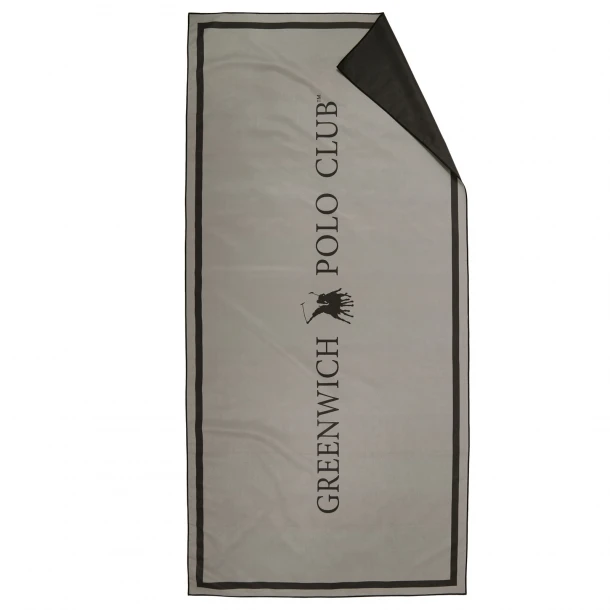 Πετσέτα Θαλάσσης Microfiber 80x170εκ. Essential 5213 Black-Grey Greenwich Polo Club