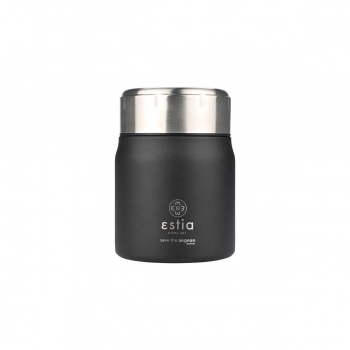 Θερμός Lunch Pot Ανοξείδωτο Midnight Black Save The Aegean Estia 500ml-10x10x14εκ. 01-21658