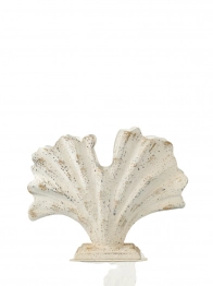 Βάζο Αχιβάδα Μεταλλικό Αντικέ Μπεζ-Χρυσό 34,5x15,5x28εκ. Zen Collection 25.3.51371