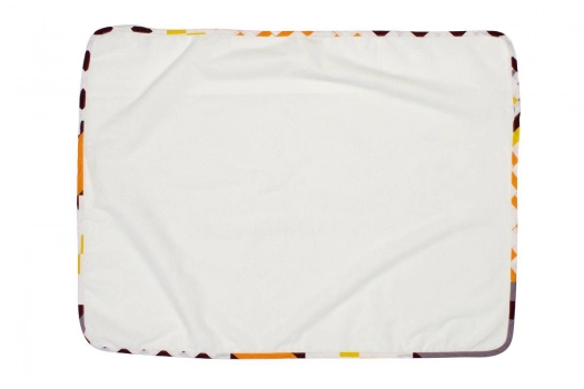 Σελτεδάκι Αδιάβροχο Βαμβακερό Πορτοκαλί-Μπορντώ 67x90εκ. DimCol