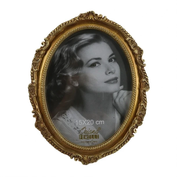 Κορνίζα Polyresin Χρυσή 15x20εκ. Oriana Ferelli® XL24083168