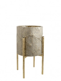 Κασπώ Μεταλλικό Μπεζ-Χρυσό 25x47,5εκ. Zen Collection 26.1.52219