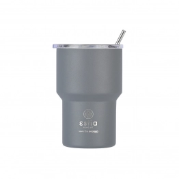 Θερμός-Ποτήρι Ανοξείδωτο Mug Lite Save The Aegean Fjord Grey Estia 400ml-9,2x6,5x13,3εκ. 01-18467