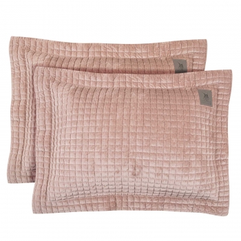 Ζεύγος Μαξιλαροθήκες Microfiber 50x70+7εκ. Με Κέντημα Classic 4431 Nude Greenwich Polo Club