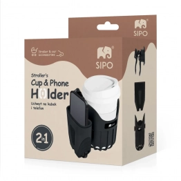 Ποτηροθήκη Καροτσιού Με Θήκη Κινητού Sipo 2 in 1 SIP-SCA-03