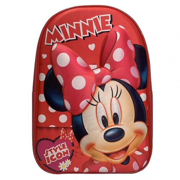 Τσάντα Πλάτης Νηπίου 3D Minnie 31εκ. Disney 50-2829