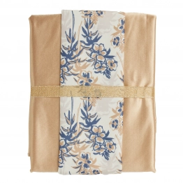 Σετ 2τμχ Τραπεζομάντηλο & Runner Polyester 140x180εκ./45x180εκ. Kitchen 0866 Gold Das Home