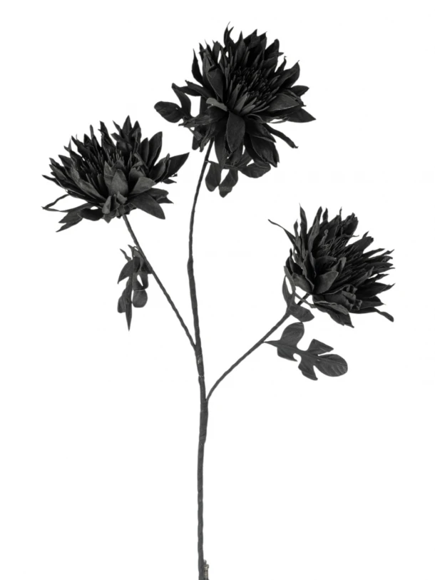 Λουλούδι Τριπλό Μαύρο 84εκ. Zen Collection 25.13.51635