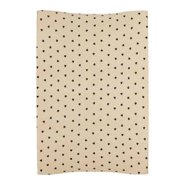 Κάλυμμα Αλλαξιέρας Βαμβακερό Sweet Heart Soft Sand/Black Meyco MEY-106.225.CT.01A