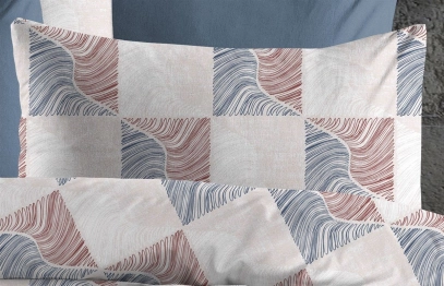 Μαξιλαροθήκη Φάκελος Polycotton 50x70εκ. Κλεοπάτρα 610 Red-Blue DimCol