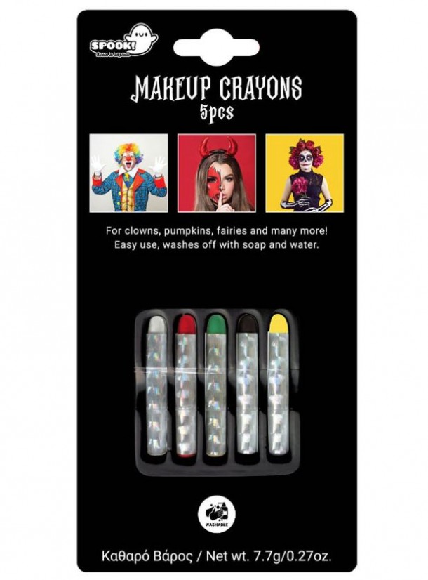 Σετ 5 Μολύβια Βαφής Προσώπου 7,7gr Carnavalista 5-161