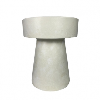 Σκαμπώ Κεραμικό Κρεμ ESPIEL 38x38x46εκ. MAH118