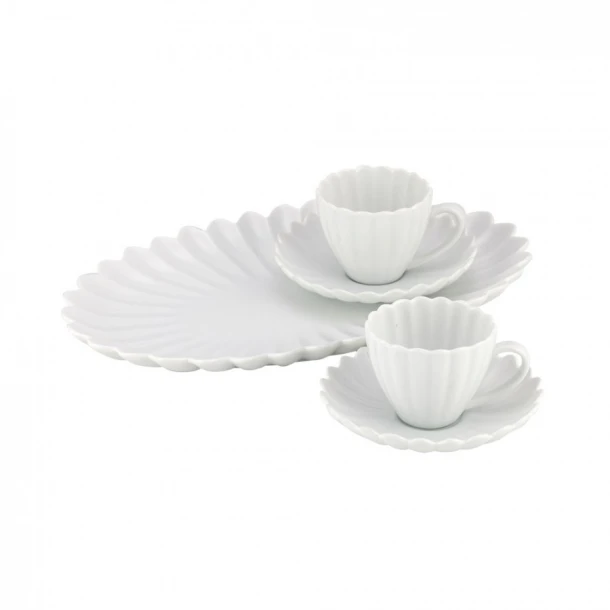 Σετ Καφέ 3τμχ Πορσελάνης WM Collection 19x28εκ. Lotus