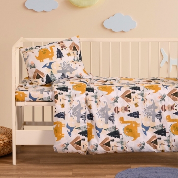 Παπλωματοθήκη Βαμβακερή Κούνιας 110x160εκ. Explorer Blue Baby Line Melinen 20004411