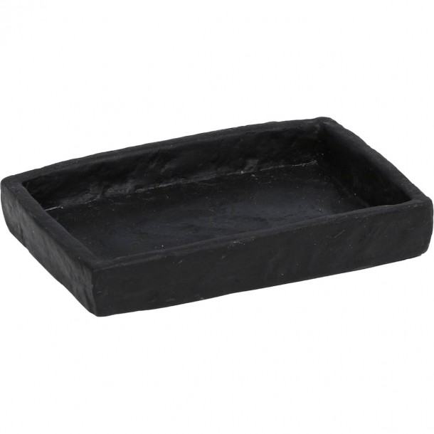 Σαπουνοθήκη Polyresin Μαύρη 8,5x12x2εκ. MRShome DS-8889L03