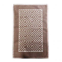 Χαλί Polycotton Labyrinth Brown ESPIEL 140x200εκ. LAX221