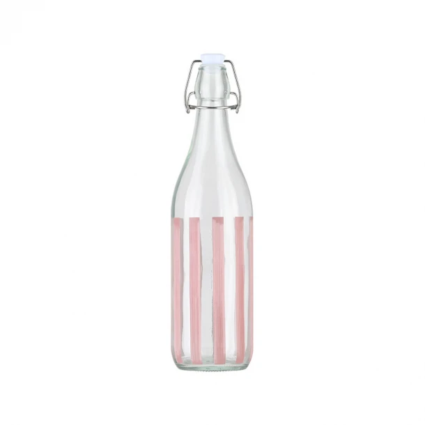 Μπουκάλι Γυάλινο-Μεταλλικό Ligne Pink 1000ml Estia 01-39615