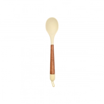 Κουτάλα Ραγκού Ξύλινη-Σιλικόνης Ivory 6,5x3x34εκ. Allure Estia 01-37192