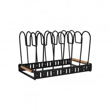 Θήκη Με Διαχωριστικά Bamboo-Μεταλλική Μαύρη 30,5x17,7x19εκ. Essentials Estia 01-29890