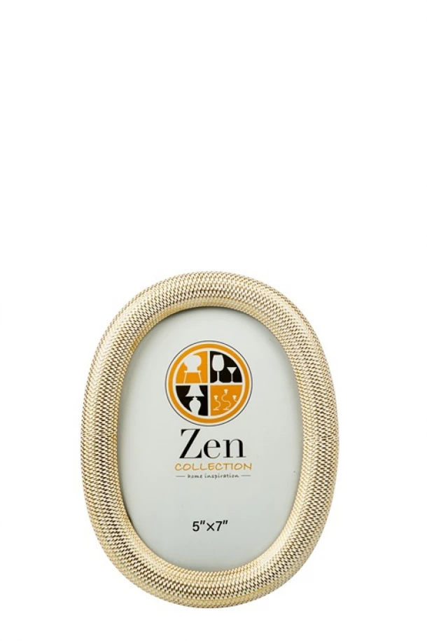 Κορνίζα Polyester Χρυσή Οβάλ 13x18εκ. Zen Collection 26.14.52768