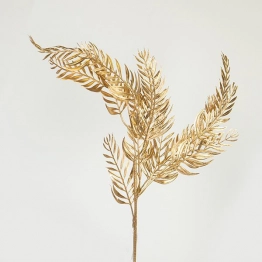 Κλαδί Με Φύλλα Πλαστικό 78εκ. Χρυσό ESTHETI 758-12117