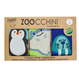 Εκπαιδευτικά Βρακάκια Σετ 3τμχ Οργανικά Βαμβακερά 3-4 Ετών Sea Crew Zoocchini ZOO13016-3T/4T