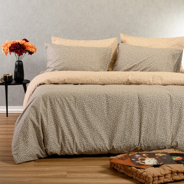 Σετ Σεντόνια Βαμβακερά Υπέρδιπλα 235x270εκ. Samuele Grey Ultra Line Melinen 20005473