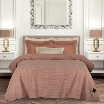 Κουβέρτα Πικέ Βαμβακερή Μονή 160x240εκ. Essential 4459 Salmon Greenwich Polo Club