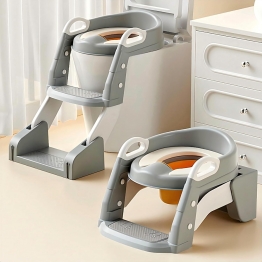 Εκπαιδευτική Σκαλιέρα Τουαλέτας 3 σε 1 Grey 58x35x55εκ. Babywise BW034
