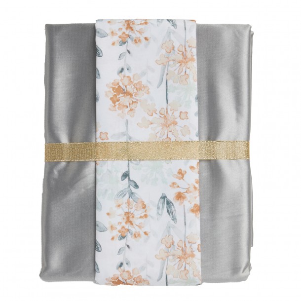 Σετ 2τμχ Τραπεζομάντηλο & Runner Polyester 140x180εκ./45x180εκ. Kitchen 0867 Grey Das Home