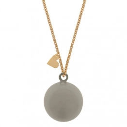 Μενταγιόν Εγκυμοσύνης Ανοξείδωτο Ατσάλι 110εκ. Bola Feline Creme Proud Mama PM-652