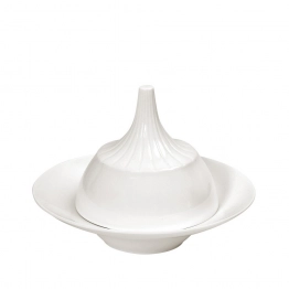 Πιατάκι Βαθύ Με Καμπάνα Πορσελάνης Ιβουάρ Siders ESPIEL 18x18x13εκ. FUK107K1