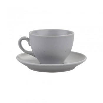 Σετ Φλυτζάνια Τσαγιού 6τμχ Πορσελάνης Grey Matte Moderna Kutahya 200ml KXLMCT720159
