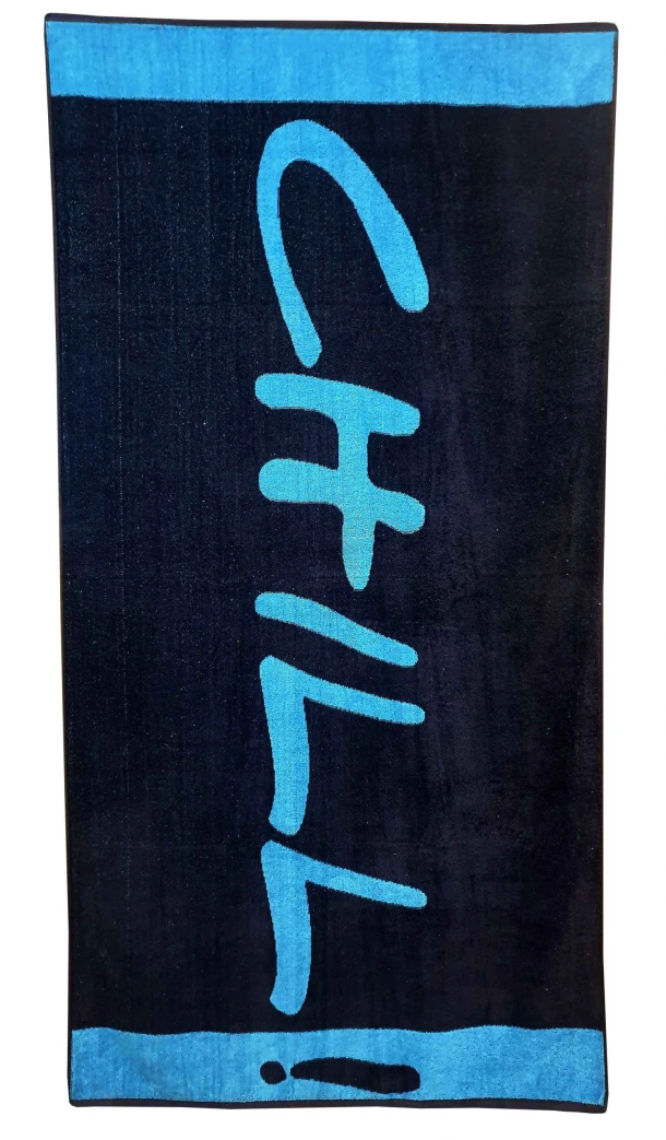 Πετσέτα Θαλάσσης Βαμβακερή Βελουτέ Ζακάρ 85x160εκ. Design 10 Komvos Home 7088885-31