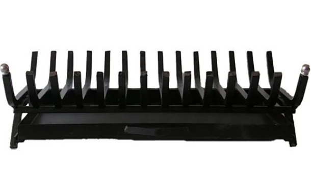 Σχάρα Σκέτη Σιδερένια Μασίφ 60x40εκ. Black