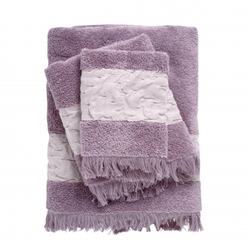 Σετ Πετσέτες 3τμχ Βαμβακερές Daily 0744 Lilac Das Home