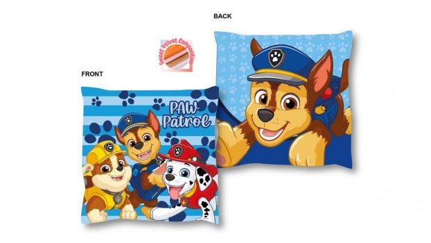 Διακοσμητικό Μαξιλάρι Nickelodeon Velboa 38x38εκ. Paw Patrol 46 Blue DimCol
