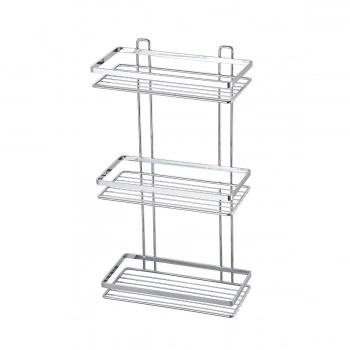 Εταζέρα 3 Όροφη Μεταλλική Inox Elegant Estia 25x12x46εκ. 02-8697