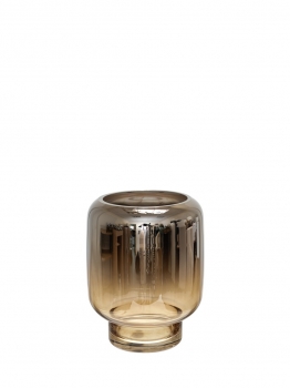 Βάζο Χειροποίητο Φυσητό Γυαλί Καφέ-Ασημί 15,5x19,5εκ. Zen Collection 25.43.52107