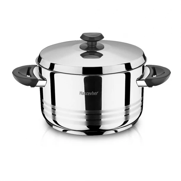 Κατσαρόλα Ανοξείδωτος Χάλυβας 18/10 Φ24x14εκ.-6,5lt Diana Black Isfa ISF3TTCLK0624073B