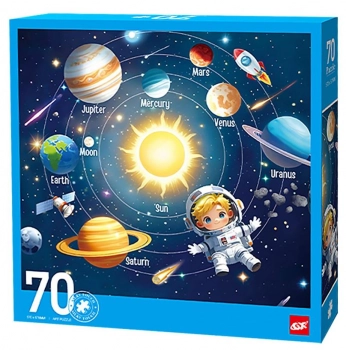 Παζλ 70τμχ Διάστημα Σε Κουτί 25x5x25εκ. Toy Markt 69-1884