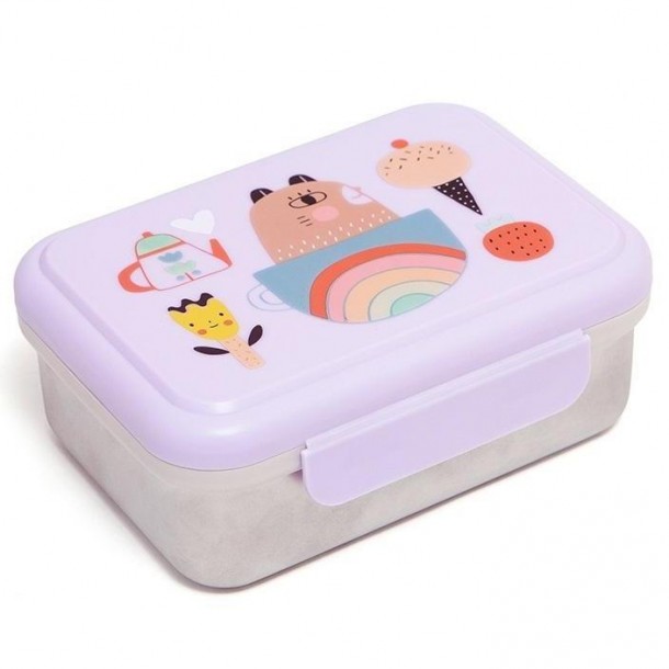 Lunchbox Ανοξείδωτο Apple of my Eye 17x13x6,5εκ. Petit Monkey PTM-LB27