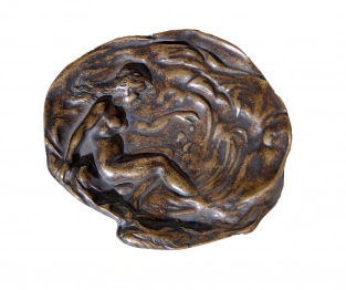 Τασάκι Μπρούτζινο Αντικέ Royal Art 14εκ. STL117BR