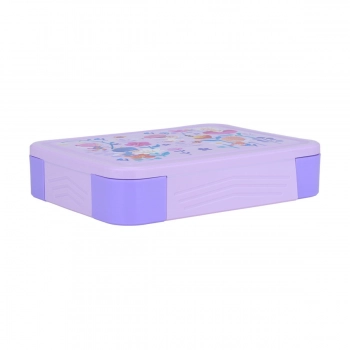 Φαγητοδοχείο Παιδικό 5 Θέσεων Πλαστικό Με Πιρούνι & Κουτάλι 1330ml-22,8x16,8x4,5εκ. Fairy Tails Save The Aegean Estia 01-34290