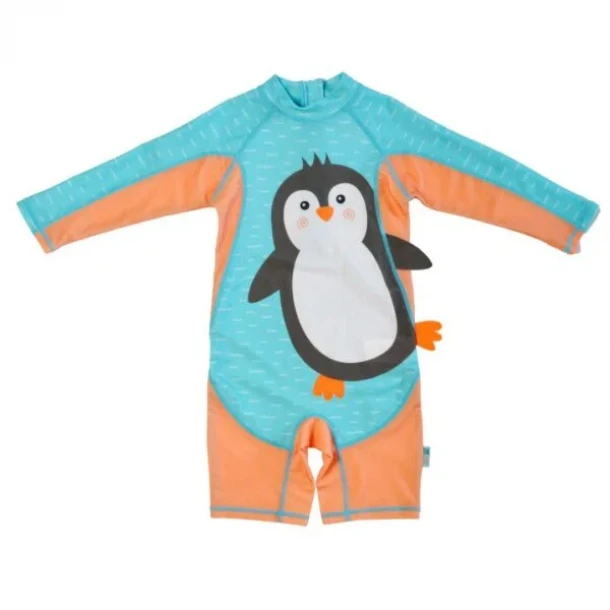 Ολόσωμο Μαγιό Surf Suit 12-24μηνών UPF50 Penguin Zoocchini ZOO12418